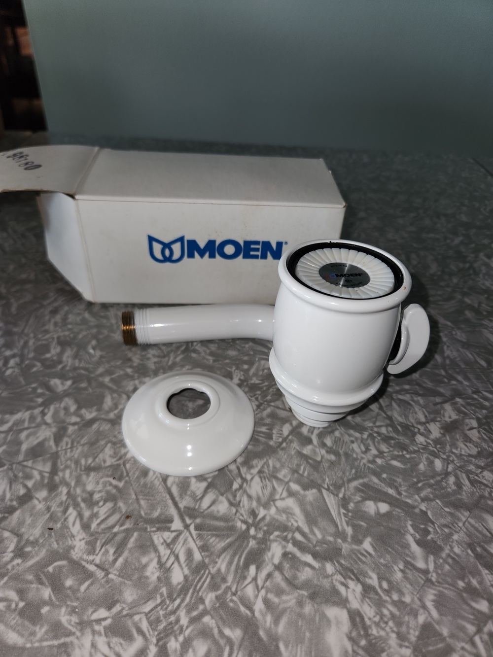 Moen White Hand Shower with Escutcheon